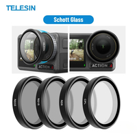 TELESIN German Schott CPL and ND 8 16 32 Lens Filters Kit for DJI OSMO Action 5 Pro 4 3 Accessories Action Camera Accessory