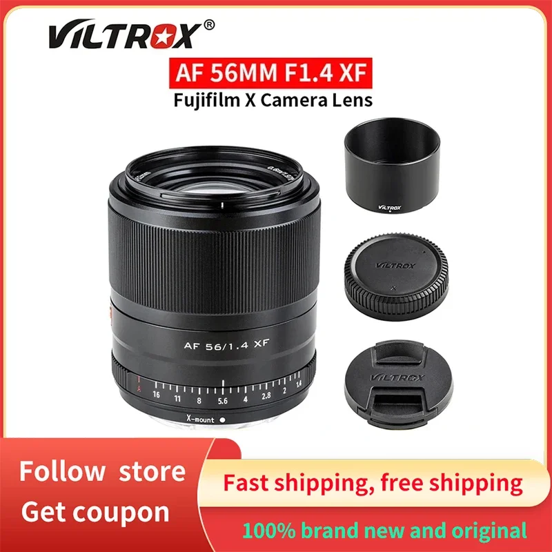 Viltrox 56mm F1.4 Portrait Large Aperture Auto Focus Telephoto Lens for Fujifilm Fuji X Mount Camera Lens