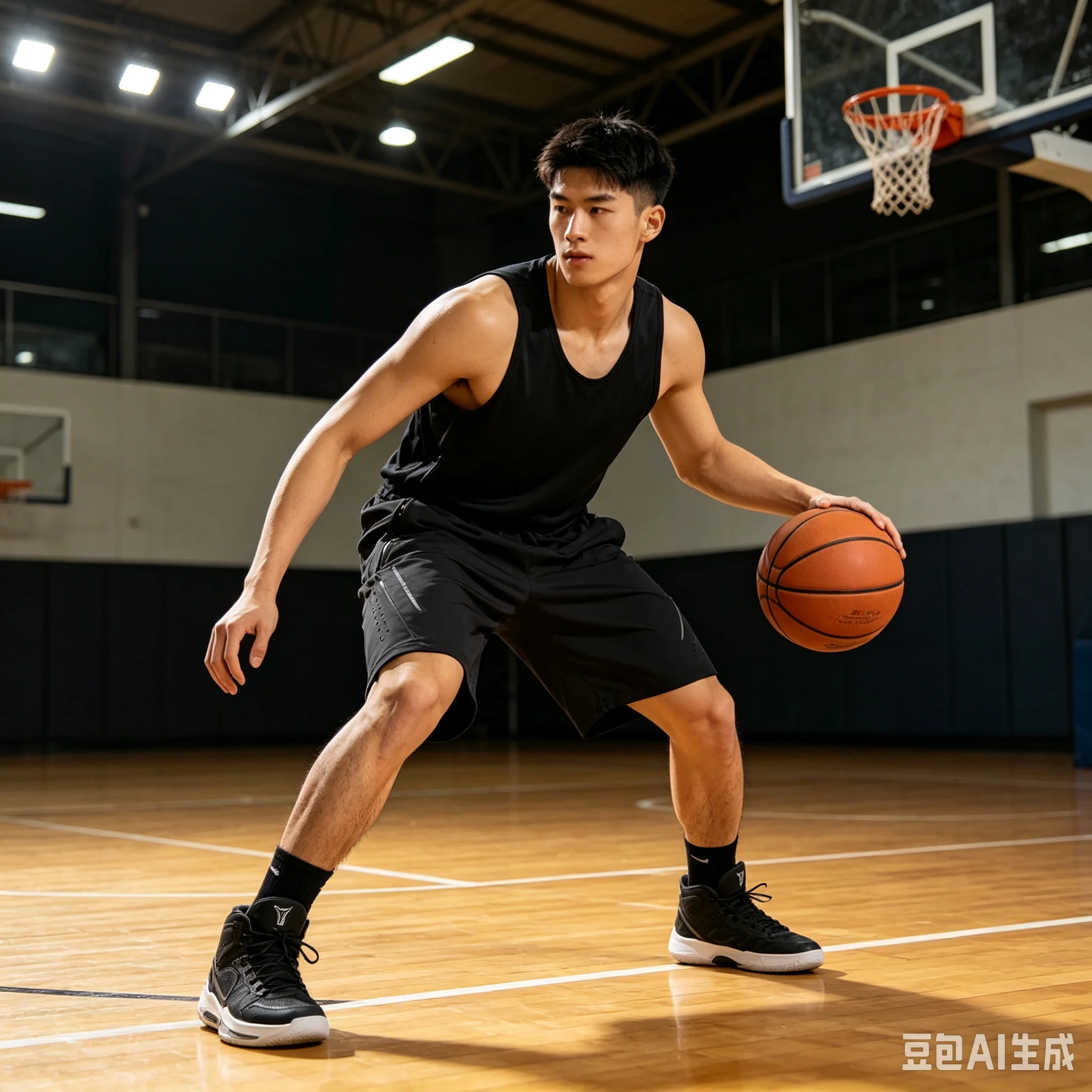 Sports shorts men's summer thin ice silk five quarter pants new professional fitness training zipper quick drying running pocket