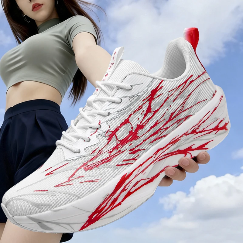 

Couple's Sports Casual Shoes, Thick-Soled, High-Elastic, Lightweight, Luminous, Mesh, Breathable Walking Shoes