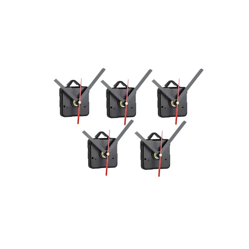 5Pcs DIY Clock Movement Mechanism Silent Quartz Wall DIY Clock Hands Kit Repair Replacement Tool Parts