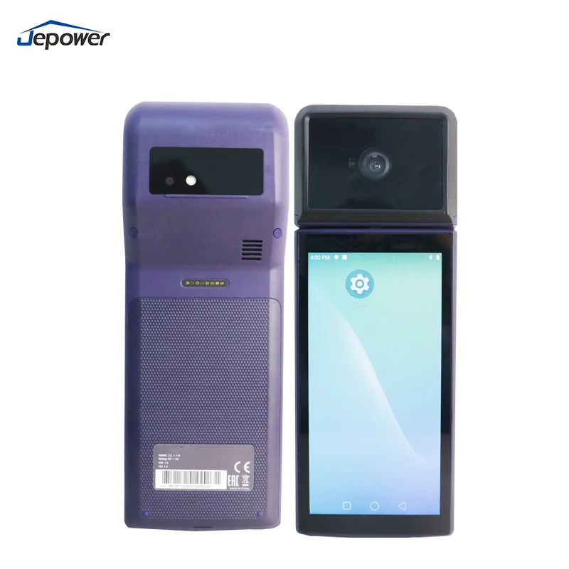 Scanner Biométrico Sinmar de 6 Polegadas para Impressão de Palma Sem Contato, Registro de Caixa com Leitor de Cartão RFID e Reconhecimento de Veias da Palma