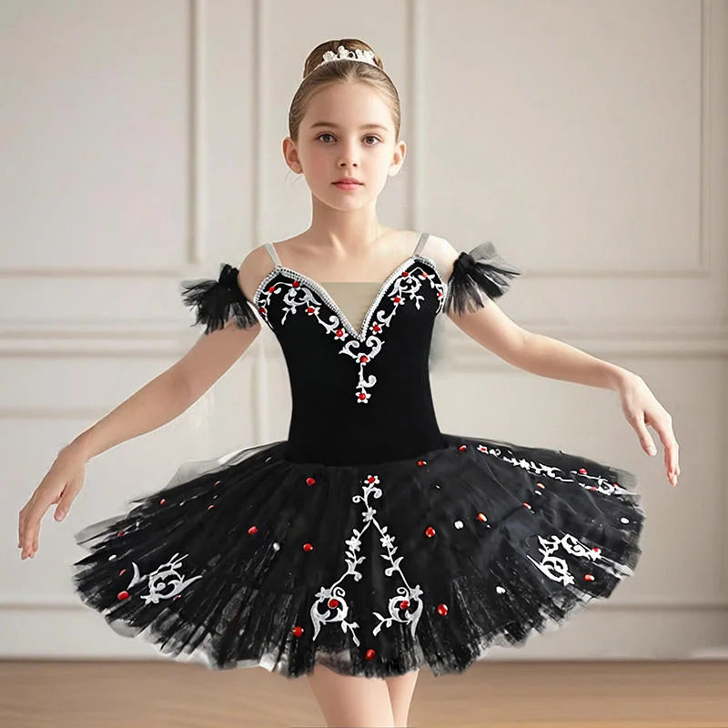 

Girls' Swan Dance Performance Costume Camisole Skirted Ballet Dress for Halloween Christmas Fancy Dress up