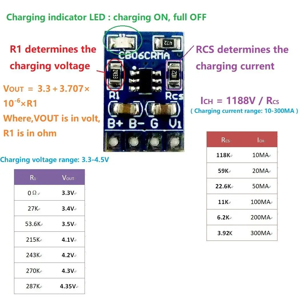 100mA Button Cell 3V Recharge lithium Charge 3.9-6V to 3.3V ML1220 MS621 Poymer