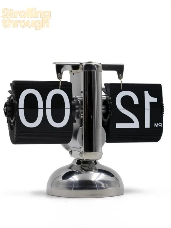 

Настольные часы KisKin в европейском стиле, креативные, с автоматическим перелистыванием страниц, простые ретро-часы для дома, настольные часы.