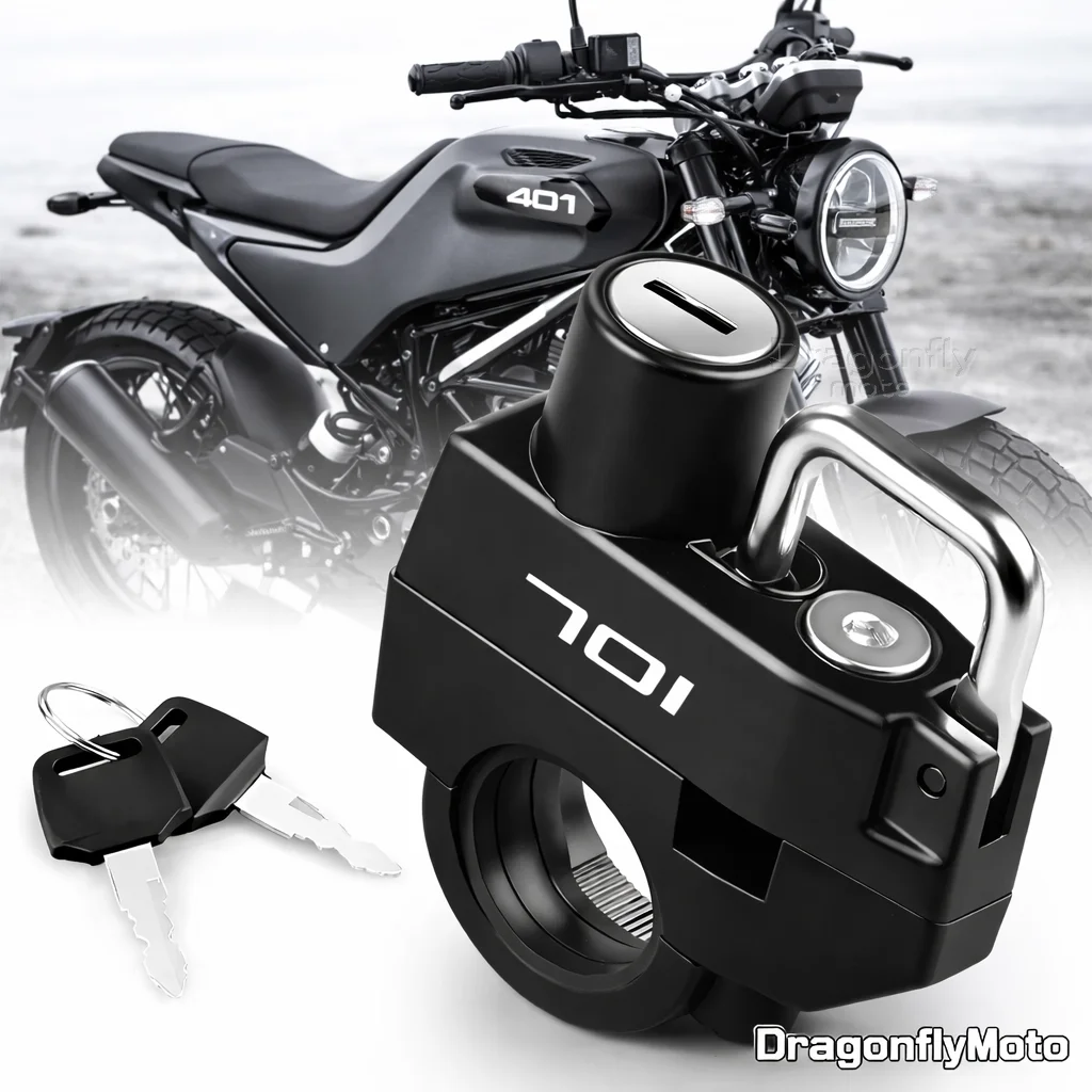 

Замок для мотоциклетного шлема для Husqvarna Svartpilen 401 250 701, противоугонный замок для шлема, противоугонное устройство, защита от ржавчины, защита от кражи