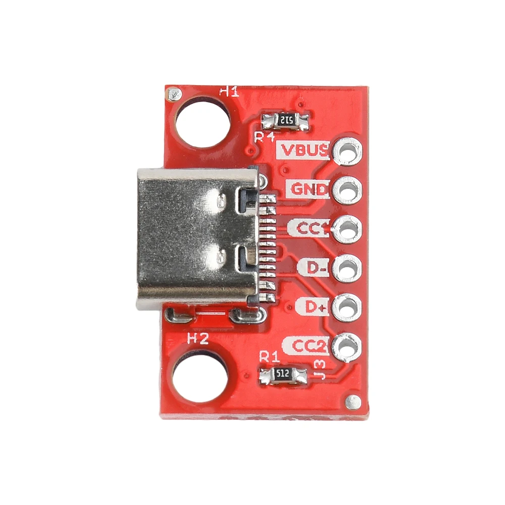 1/5PCS  TYPE-C Female Test Board USB 3.1 PCB Board 16P to 2.54mm Connector Socket Adapter Module