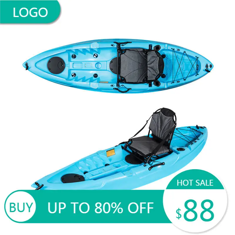 Single‑Seat Sit‑on‑Top Ocean Fishing Kayak Kuer Hard‑Shell Multi‑Purpose For Marine Freshwater Paddling