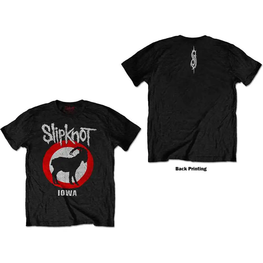 Iowa Goat Slipknot Alternative Metal Band Graphic T-Shirt Cotton Men Women Streetwear Tee