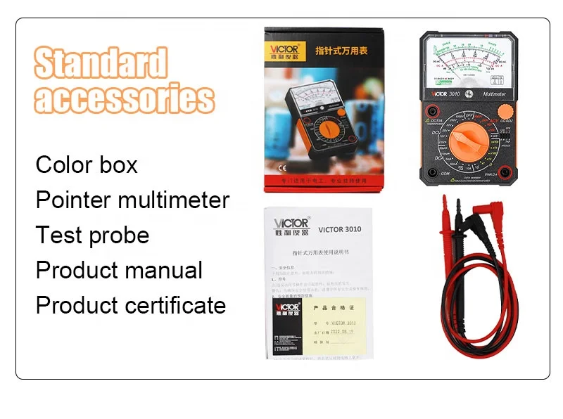 multimetro-analogico-victor-3010-con-rango-manual-dc-ac-1000v-10a-medicion-de-nivel-de-audio-y-prueba-de-diodos