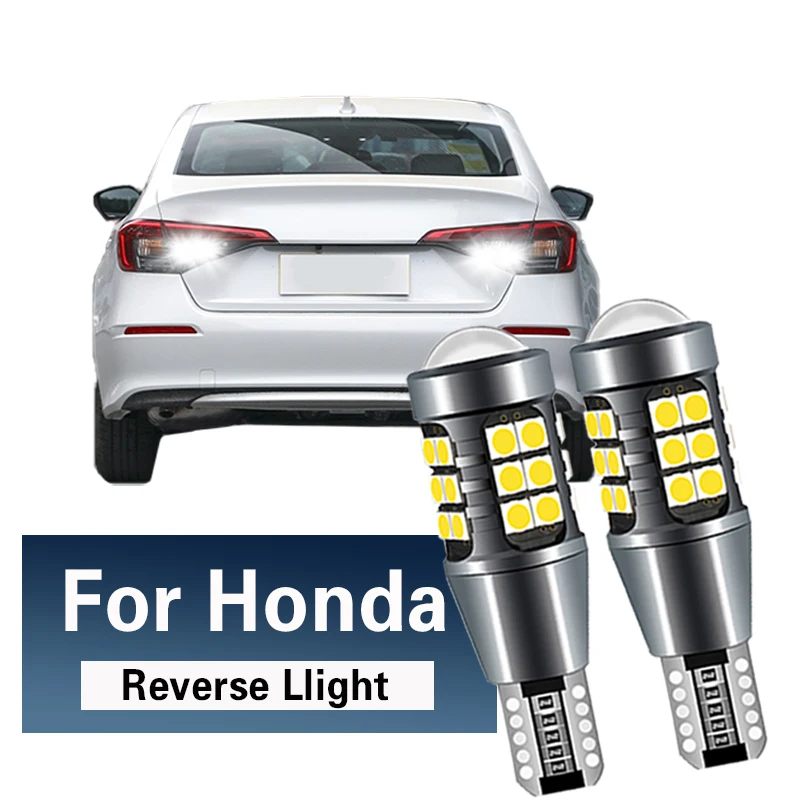 2pcs W16W T15 921 912 LED Canbus Reverse Light Bulbs On Cars Vehicles Back Up Lamp For Honda Civic 8 9 Accord 10 2005-2022 Jazz