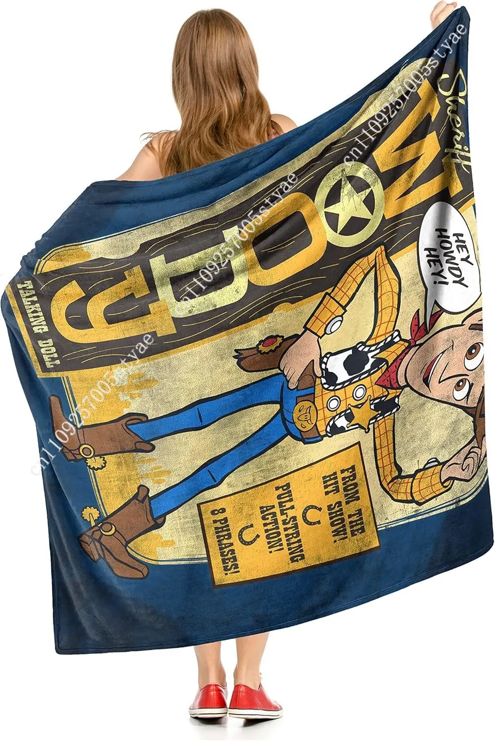 ผ้าห่มลายวู้ดดี้จากทอยสตอรี่ ผ้าห่มการ์ตูนดิสนีย์ ผ้าห่มนุ่มสำหรับตกแต่งภายในบ้าน ของขวัญสำหรับเด็กในวันหยุด งานปาร์ตี้ เด็กชาย เด็กหญิง ผ้าห่มอุ่นๆ แบบสั่งทำพิเศษ