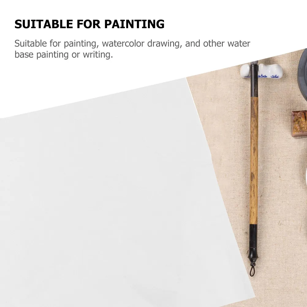 60Sheets Traditional Chinese Art Paper Xuan Paper High Absorbency Ink Holding Calligraphy Practice Painting Watercolor School