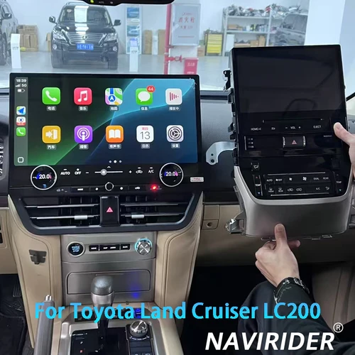 19.8インチ トヨタ ランドクルーザー LC200 LC300 2016-2021 カーラジオ タッチスクリーン CarPlay GPS ビデオプレーヤー マルチメディア HU Android 14
