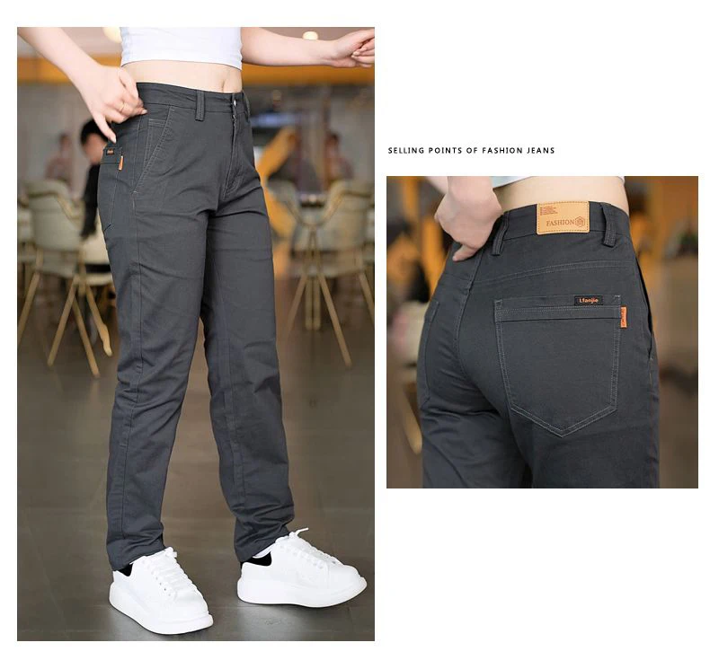 2026 Frühling Herbst Baumwoll-Herrenhose Trendige Vielseitige Elastische Leichte Business-Hose Formelle Schlanke Gerade Hose – Detail 6