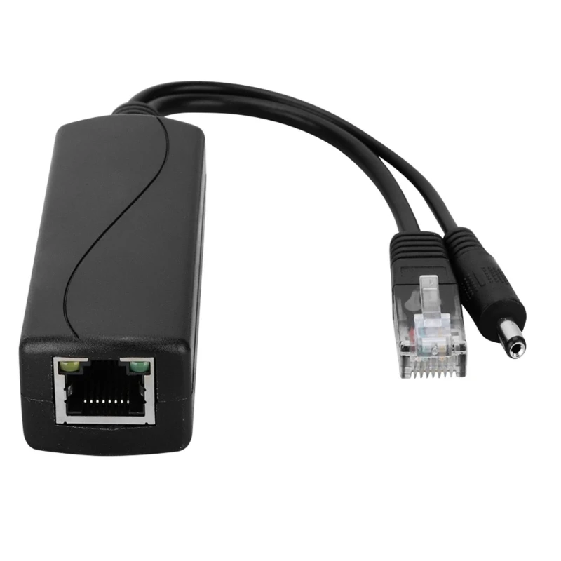 POE Ethernet Power Over Splitter 48V do 5V MicroUSB typ C DC5.5x2.1 DC3.5x1.35 moduł zasilania wtryskiwacz kamera IP