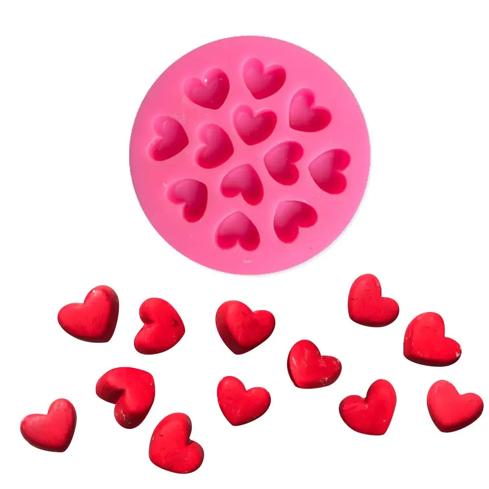 

1Pc Love Shape Silicone Chocolates Mold Baking Cake Mould for Soap Cookies Candle Fondant Tools Cupcake Decorating Random Color