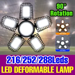 E27/E26 LED Garage Lights 220V Spotlight 110V Floodlight 200W 250W 300W Industrial Warehouse Parking Lighting Bulb High Bay Lamp