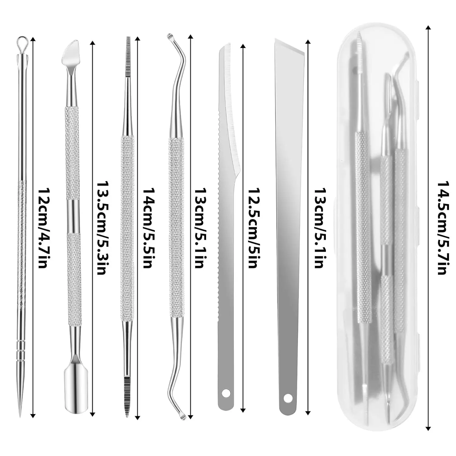 6pcs คุด Toenail เครื่องมือคุด Toenail Treatment Professional สแตนเลสสตีลภายใต้เล็บเครื่องมือทําความสะอาดบรรเทาอาการปวด