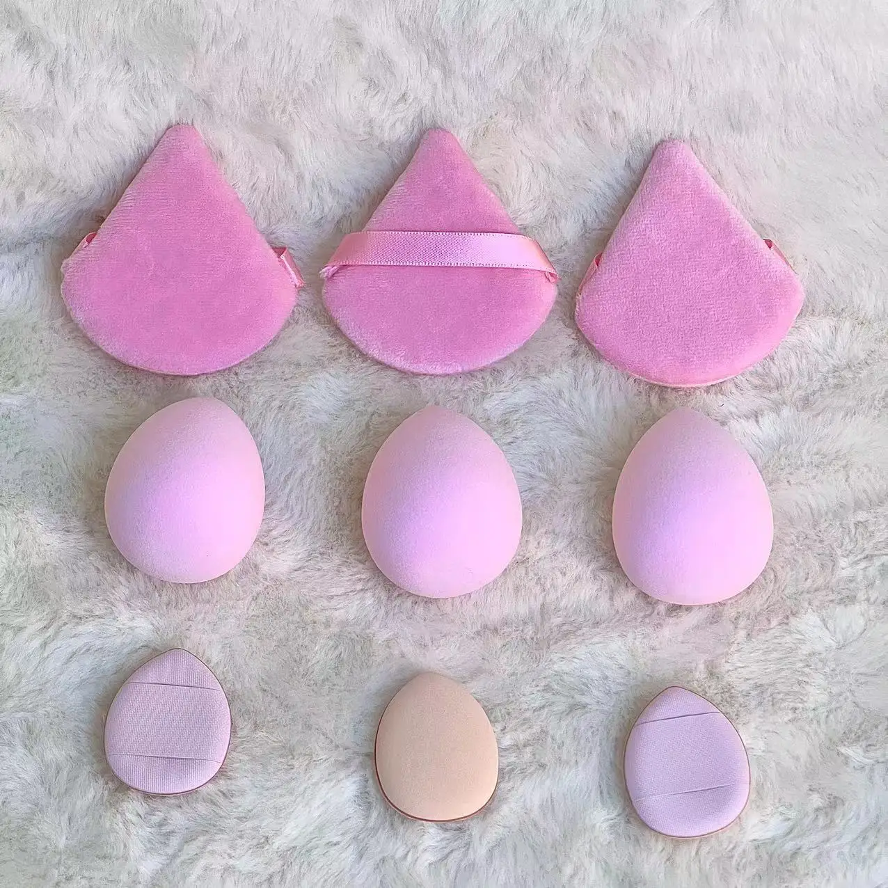 12 Makeup Sponge Set/Dry Use. Wet Use, Loose Powder, Finger, Combination Set