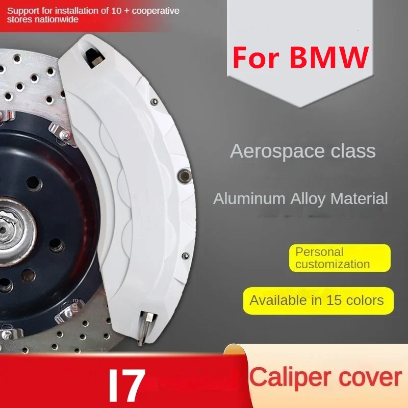 ที่ครอบคาลิปเปอร์สำหรับ BMW I7เบรครถชุดอุปกรณ์โลหะอะลูมิเนียม3D หน้าหลัง Edrive50 Xdrive60 2023