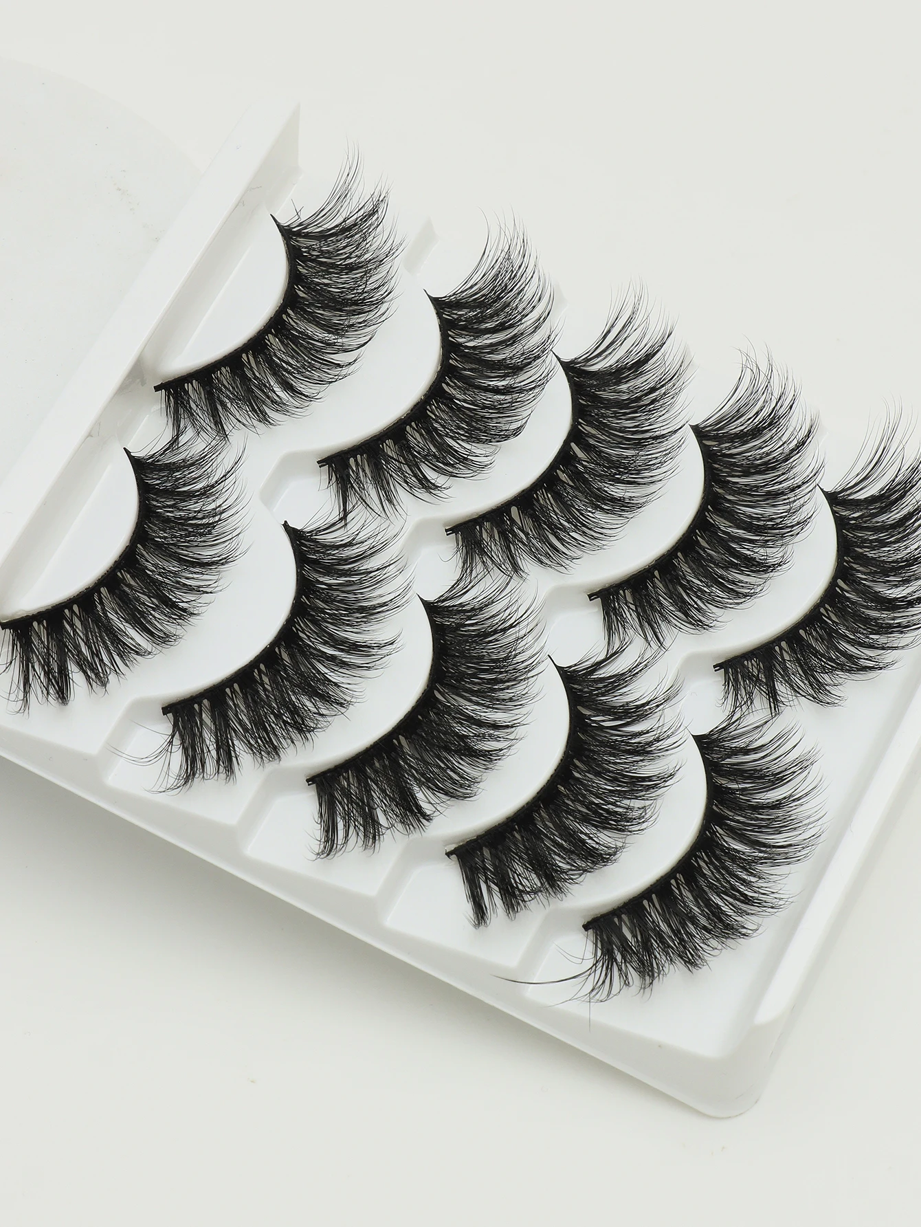 5 pares de cílios postiços naturais fofos e macios 3d vison cílios artesanais de volume longo maquiagem popular ferramentas de beleza