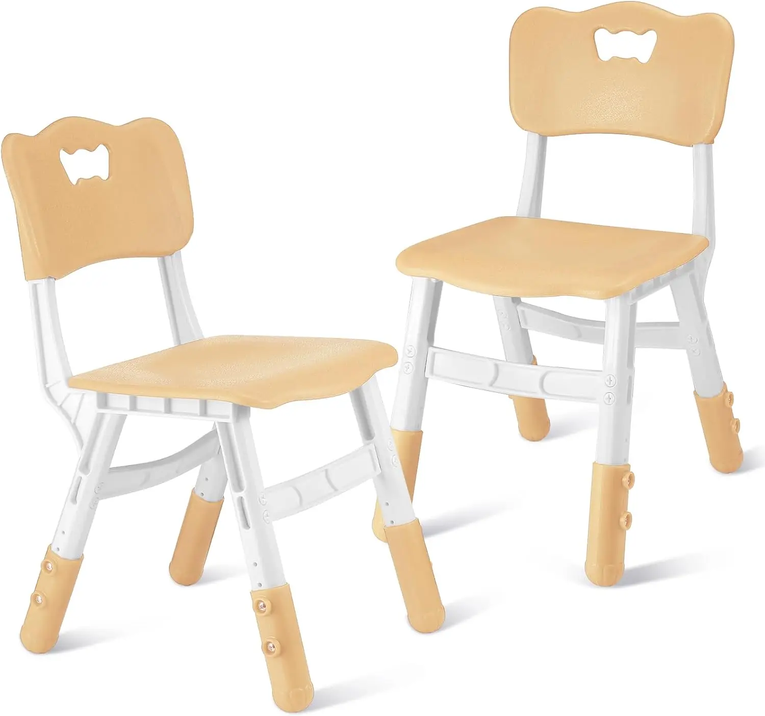 Adjustable Plastic Child Seat Set, Learning and Writing Chair, Bedroom, Set of 2