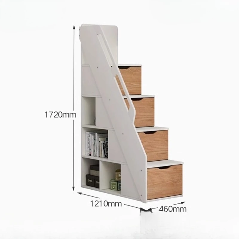 Armadietto con gradino in legno massello vendita singola armadio per scale letto per madre e bambino letto per bambini armadio di stoccaggio multifunzionale può b