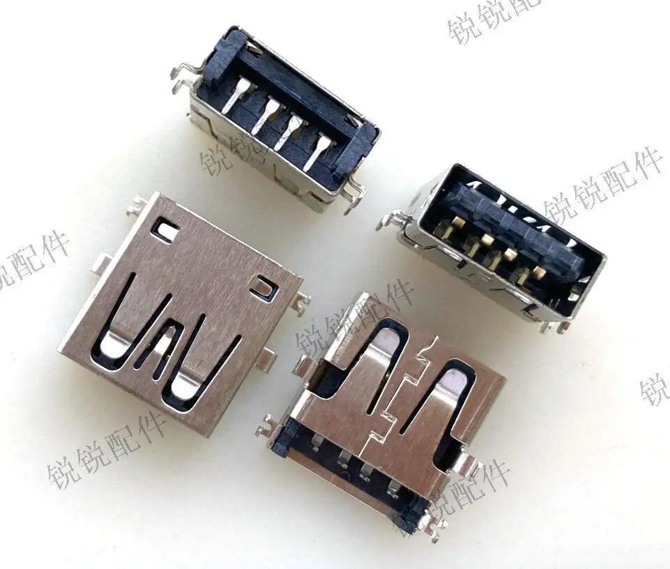 For Lenovo, ASUS, HP USB2.0 female seat 4P sinking plate flat port USB data socket connector