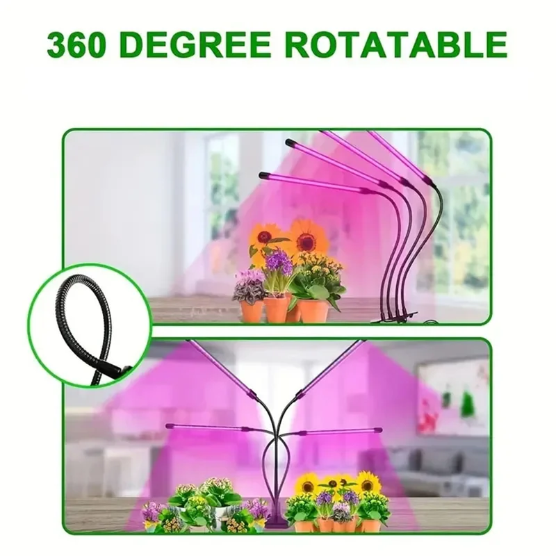 ABNL LED Grow Lights For Plants,Full Spectrum Plant Growing Lamp For Hydroponics Plants,Multi-Level Dimmable,Support Timing