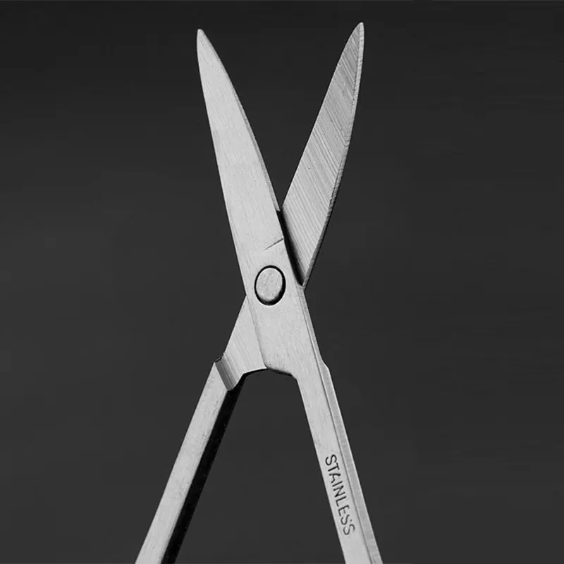 Round Head Curved Mustache Nose Ear Hair Remover Scissor Trimmer Safety Scissor