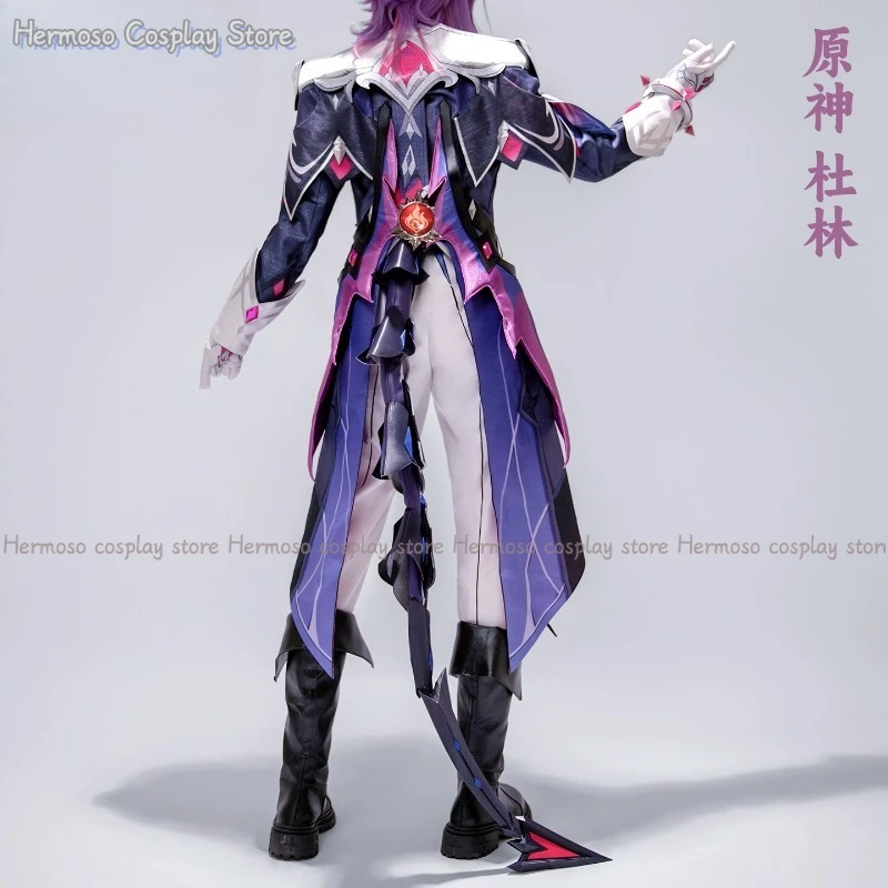 جينشين إمباكت دورين أزياء تنكرية شعر مستعار زي موحد أغطية الرأس دعائم معدنية لحفلة الهالوين للنساء والرجال لعب الأدوار في الكرنفال