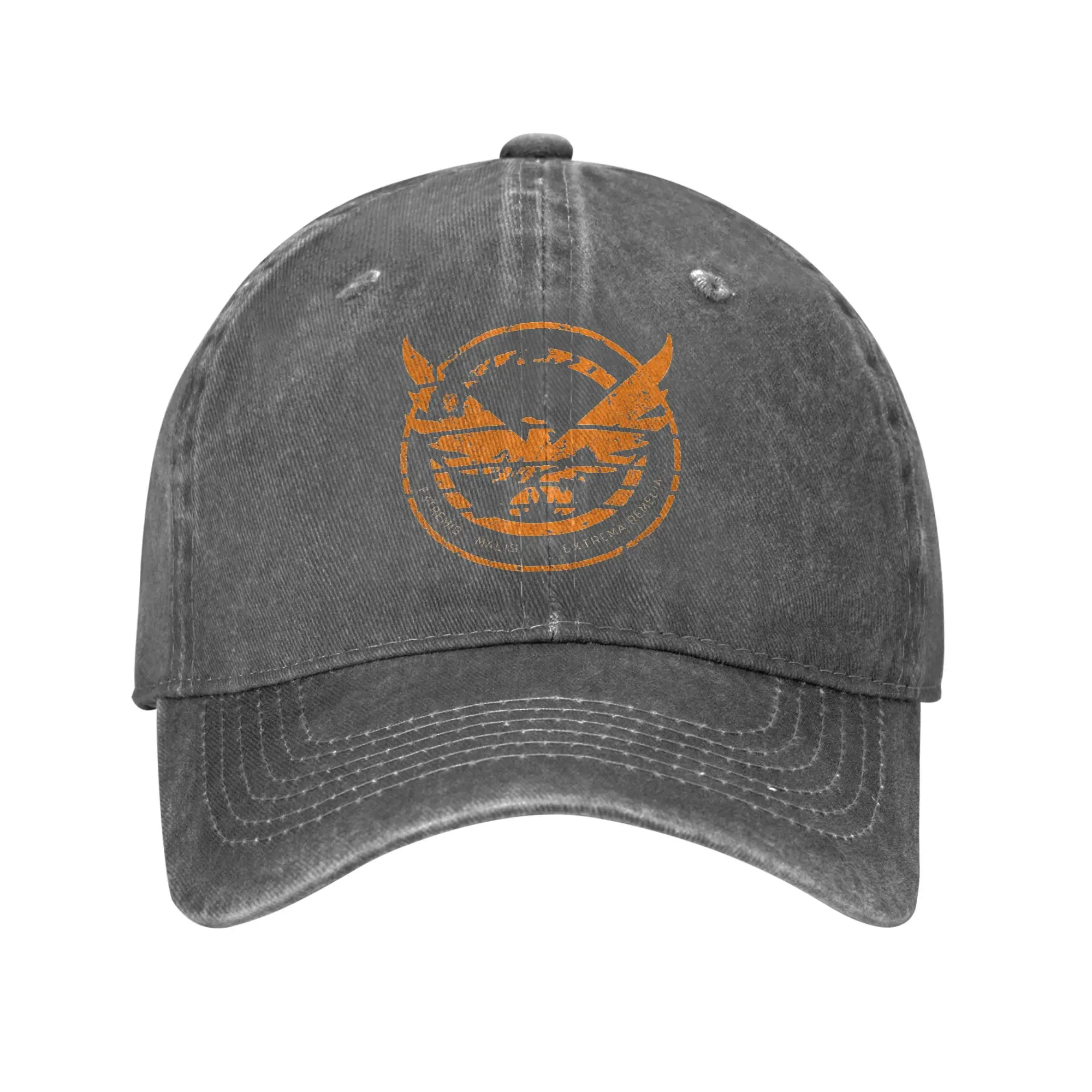 The Division 2 Shd Washed Denim Cap Casual Baseball Caps Adjustable Hat Summer Unisex Baseball Hats