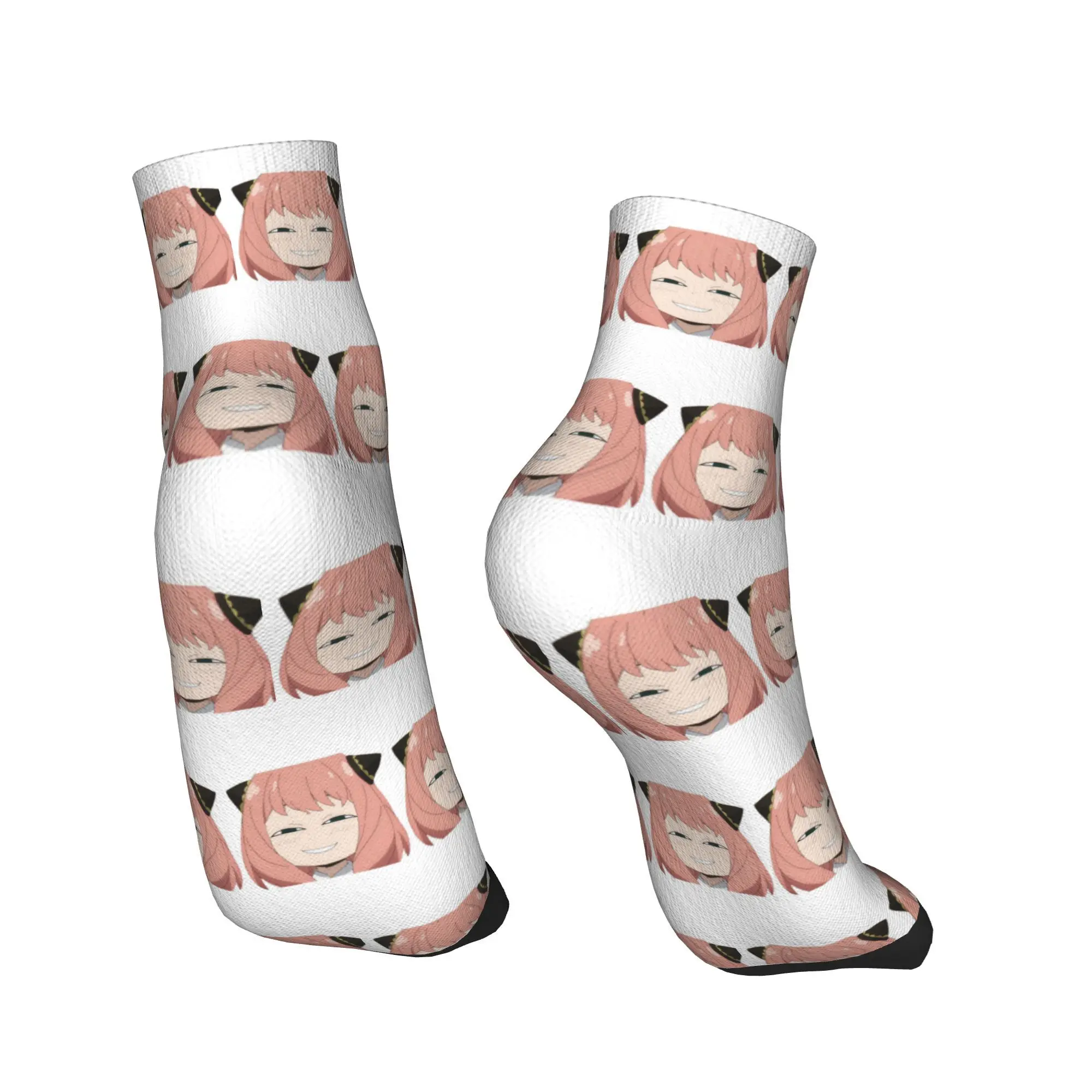 Calzini per tutte le stagioni Anya smart Spy x Family Harajuku Calzini sportivi super morbidi a tubo centrale Calze morbide alla moda per uomo Donna Regali