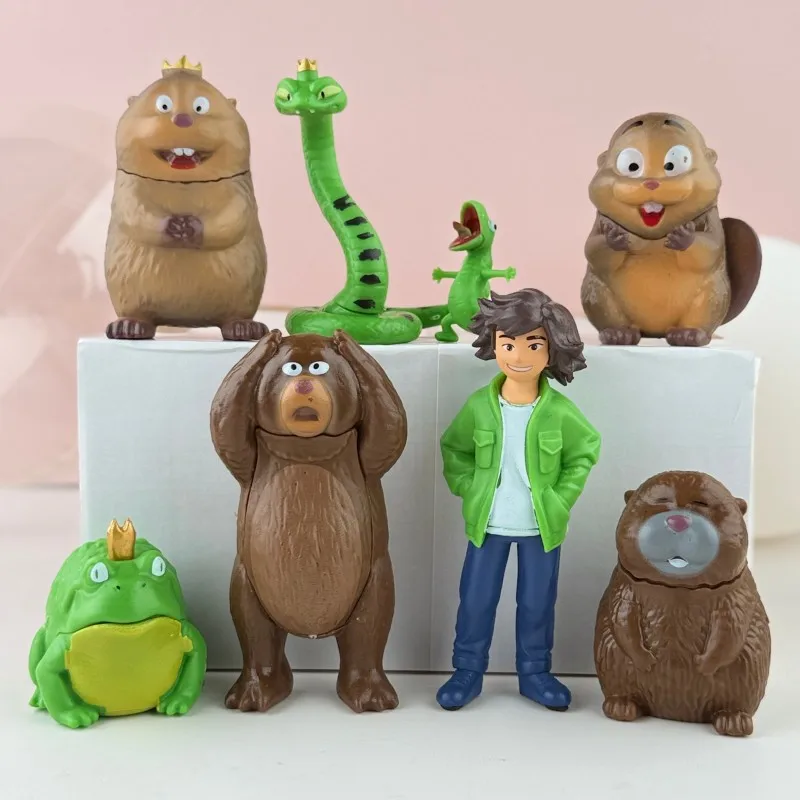 

Pixar Hoppers Mabel King George Ellen Bear Loaf Action Figures Set 8Pcs Collectible PVC Model Kids Birthday Gift Toy