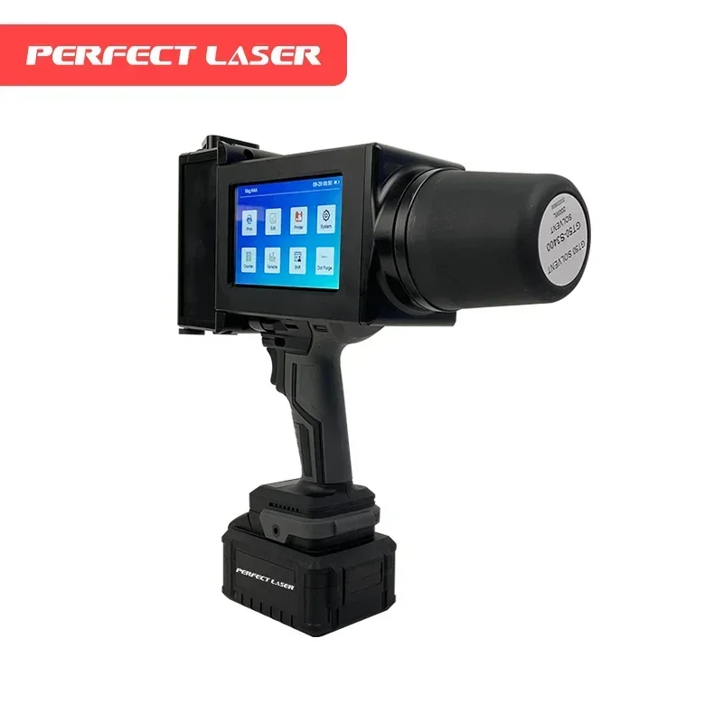 Perfect Laser Small Hand held Wifi Date Number Logo Character metal/wood/plastic/steel Inkjet coding Printer printing machines