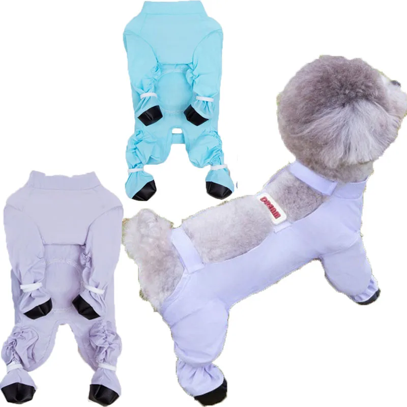 Waterproof Dog Clothes Wrapped Jumpsuit With Shoes Raincoat For Small Dogs Chiwawa Anti Dirty Pants Costume Puppy Rain Coat Suit