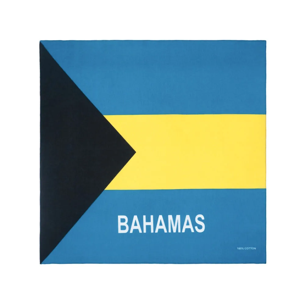 100% Katoen Bandana Jamaica Haiti Dominica Barbados St. Kitts Guyana Nationale Vlaggen Punk Sjaal Rijden Hoofdband Dansende Haarband