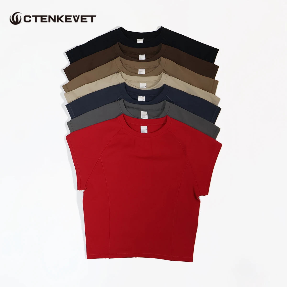 

Женская спортивная футболка с коротким рукавом для фитнеса, быстросохнущая, дышащая, для йоги и тренировок, женская спортивная одежда