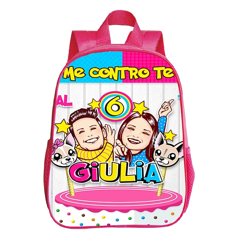 12 inch Me Contro Te Backpack for Girls LUI SOFI Kindergarten Mini Portable Bags Children School Backpack Kids Softback Mochila