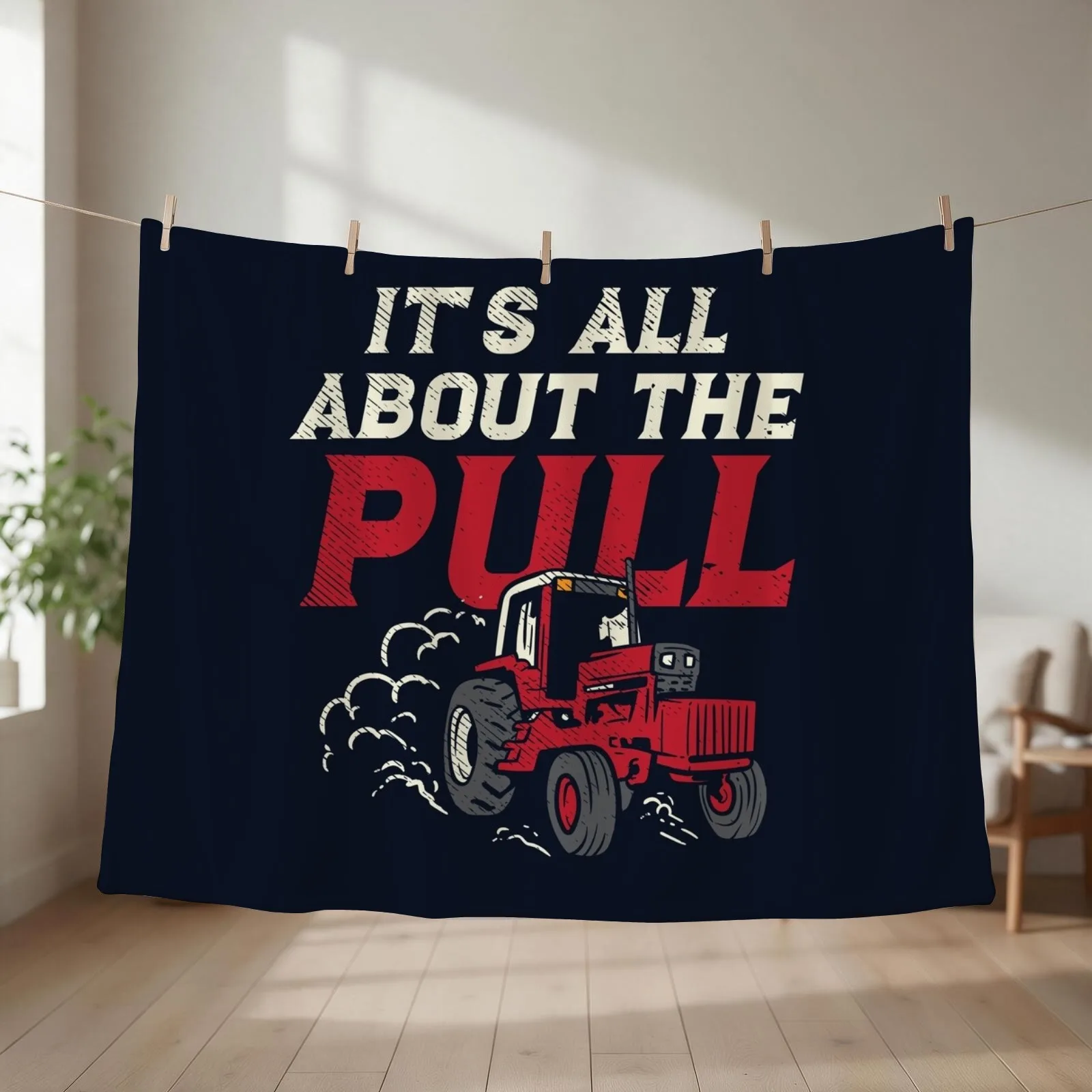 About The Pull Tractor Throw Blanket Decoratives Flannel Fabric Fashion Sofas Loose Blankets
