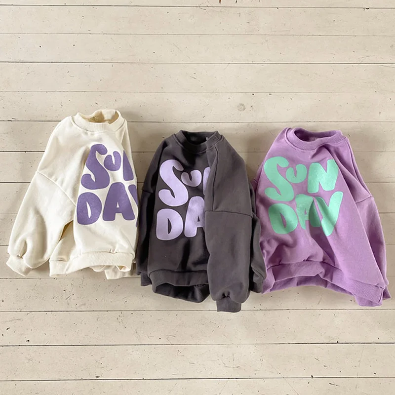 New Spring Mother Kids Hoodie Letter Print Family Look Korean Casual Family Matching Outfits