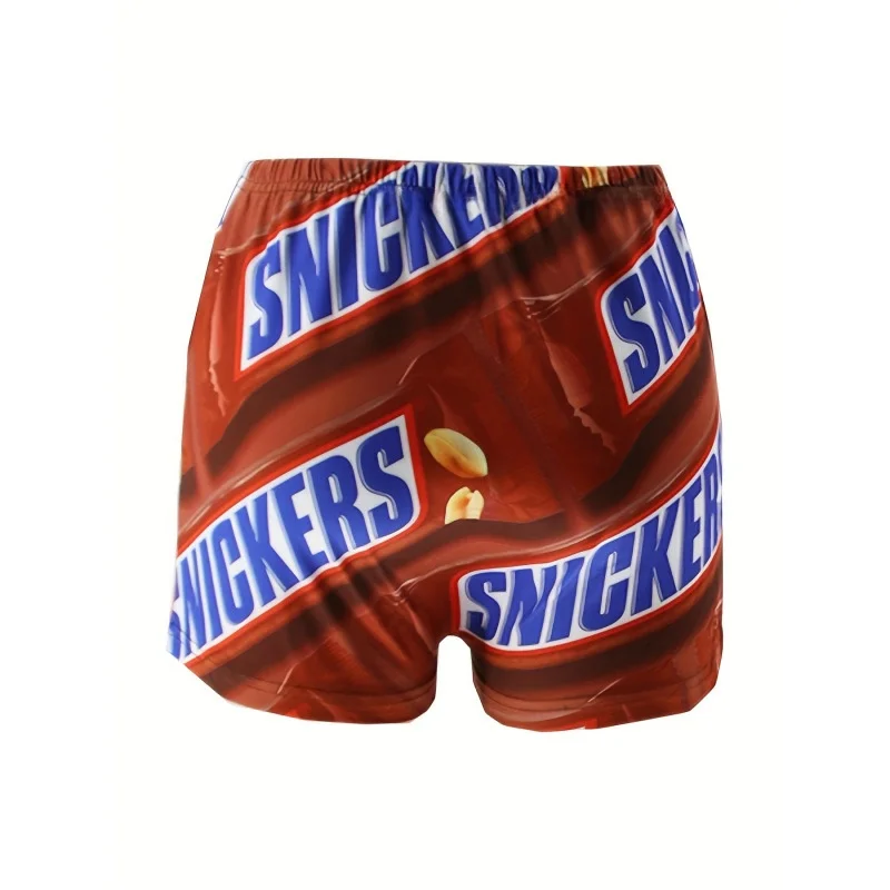 

Женские обтягивающие шорты с принтом для йоги, повседневные, модные, со средней талией, удобные, дышащие, для весны, лета и осени