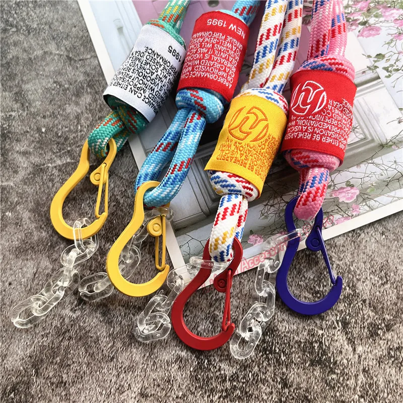 Keycord Luxury Key Chain Pink Lanyard for Keys Premium Keyring Colorful Lanyard Strap for Phone Keychain Bag Pendant Ornament