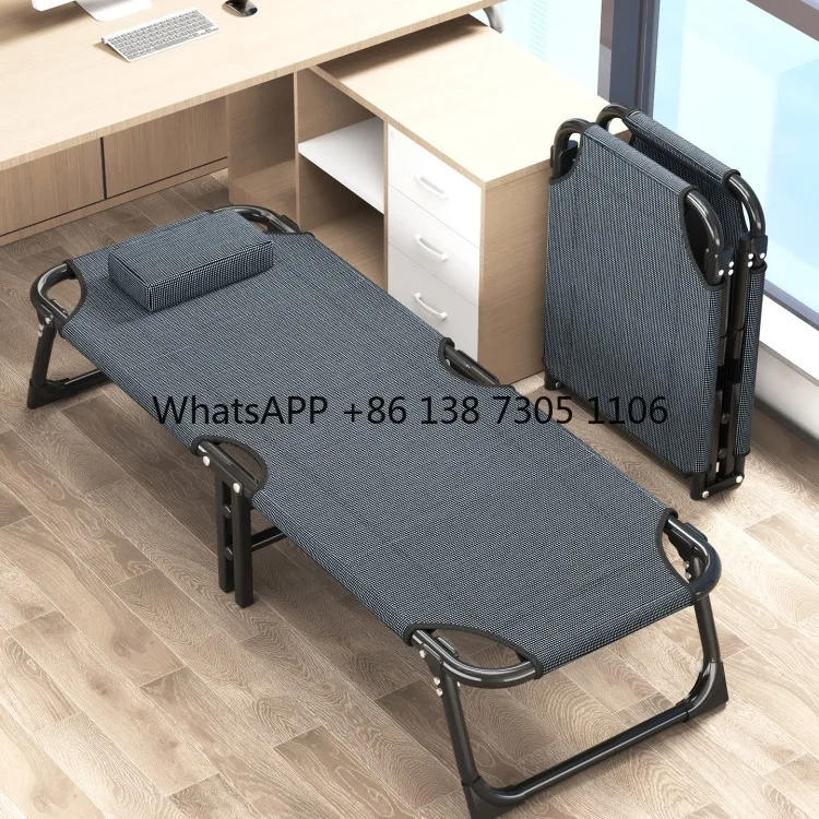 Lunch break folding bed office single bed simple escort smallcamping outdoor camp bed nap station recliner
