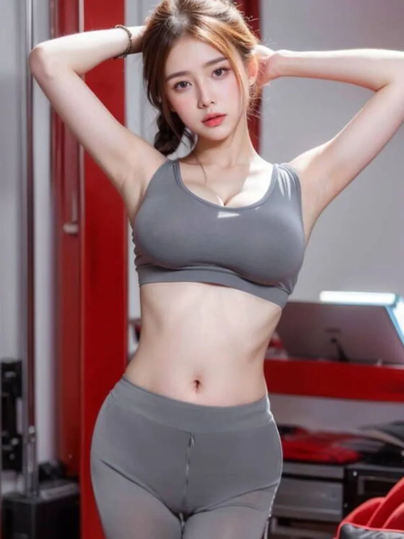 

Summer Fashion Women's Clothing Sporty Style Solid Color Minimalist Tank Yoga Exotic Set Sexy Open Crotch Zipper Tight Top ZCSP