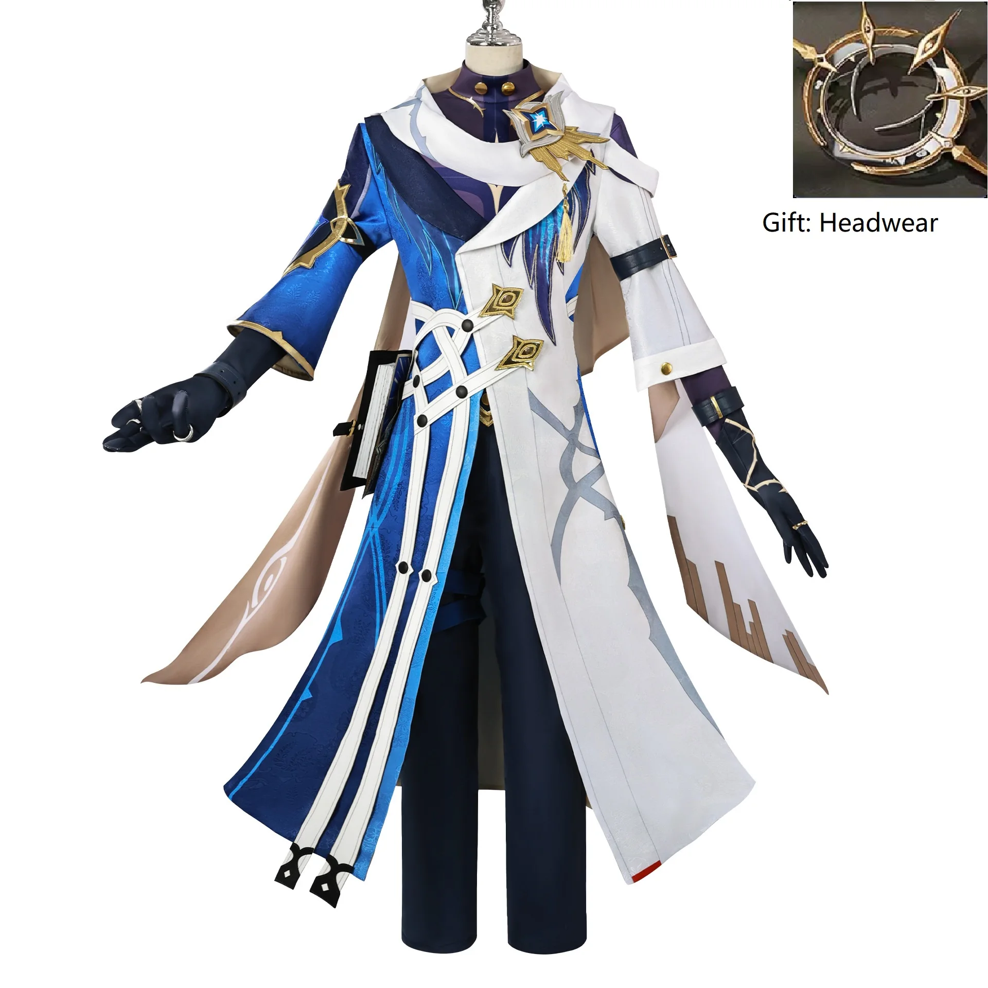 أزياء الأحد التأثيرية لعبة هونكاي: مجموعة أزياء ستار ريل كوسبلاي للهالوين، مجموعة أزياء أداء المسرح #1