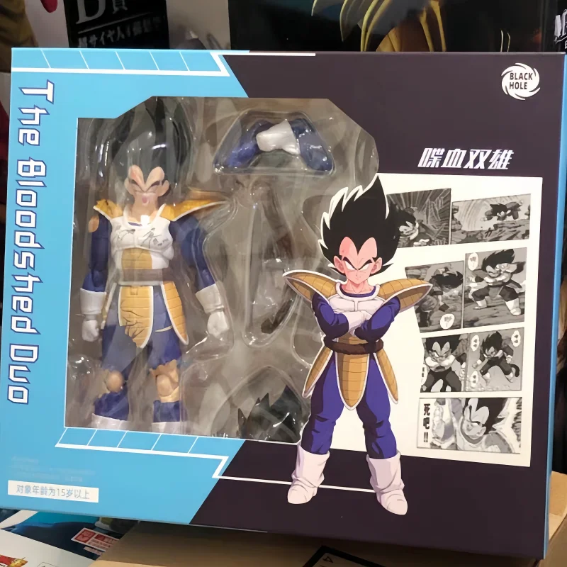 

In Stock Black Hole Toys Shf Ssj The Bloodshed Duo Battle Suit Battle Damage Vegeta Anime Action Figures Two Bodies Models