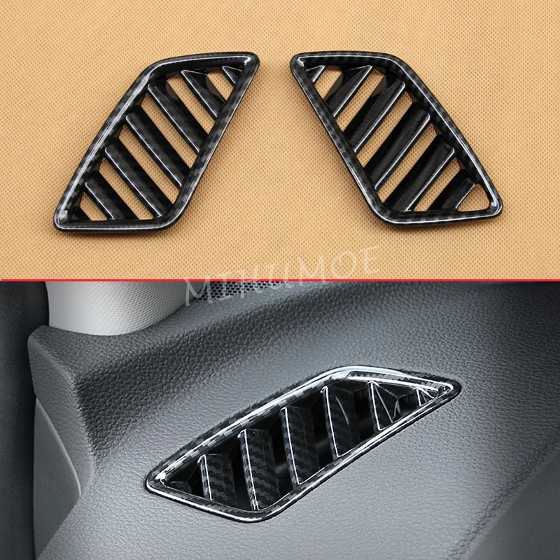 For Mitsubishi Eclipse Cross 2018-2026 Carbon Fiber Car Interior Dashboard Air Vent Cover Trims 2025 2024 2023 2022 2021 2020