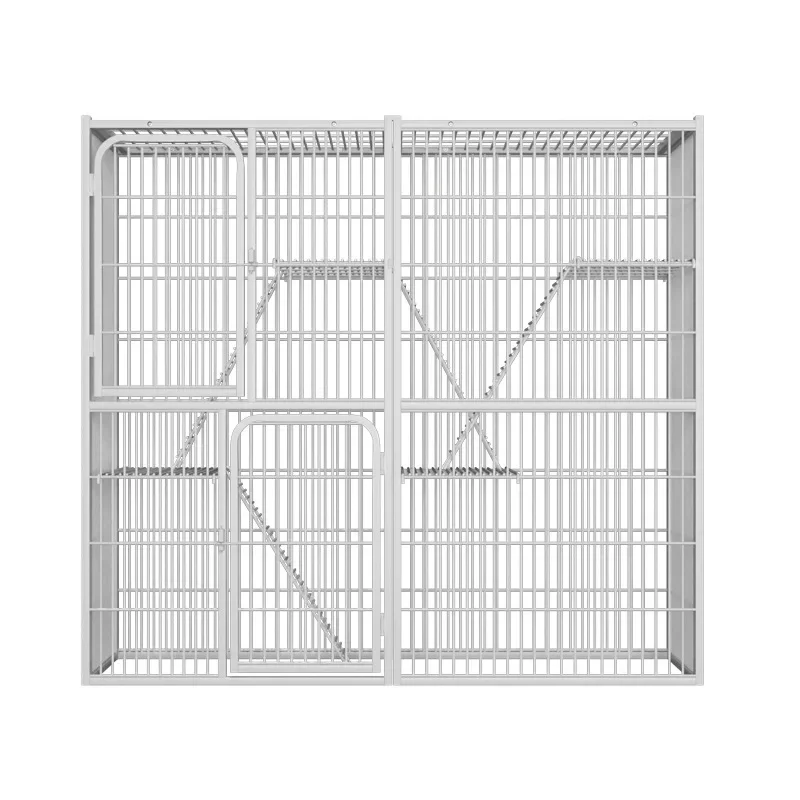 Cat cage villa three floors large free space cat house large breeding cat house High Quality
